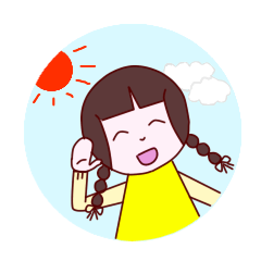 [LINEスタンプ] おひさまはなちゃん