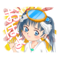 [LINEスタンプ] 少女神 ヤタガラスの娘 五十鈴姫