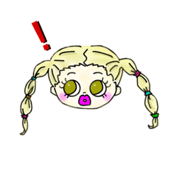 [LINEスタンプ] リップがかわいい女の子2