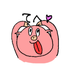 [LINEスタンプ] ほんわかぶたくん②文字付き