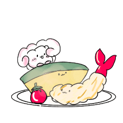 [LINEスタンプ] ひつじちゃん＆フライちゃん