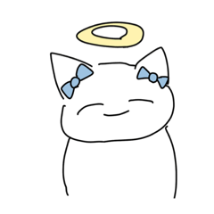 [LINEスタンプ] ゆるいりぼんねこ