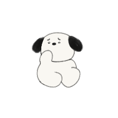 [LINEスタンプ] おしゃべりできないおいぬさん