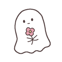 [LINEスタンプ] のんびりおばけちゃん