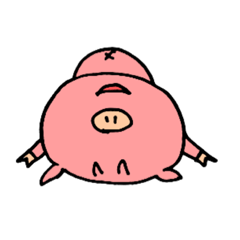 [LINEスタンプ] ほんわかぶたくん①