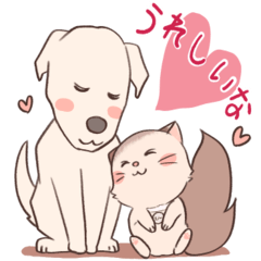 [LINEスタンプ] No. 2 ベルとスノーとK2です（イラスト）