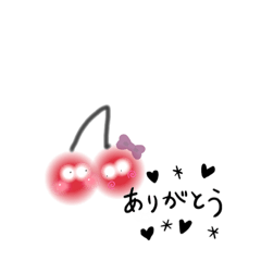 [LINEスタンプ] チェリーな2人