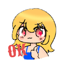 [LINEスタンプ] アメリカンガールなHAPPYスタンプ