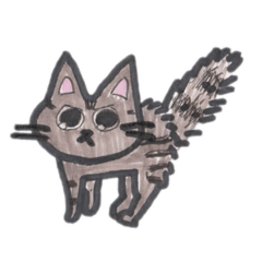 [LINEスタンプ] 手書きのかわいいねこスタンプ