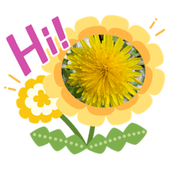 [LINEスタンプ] お花畑でごあいさつ