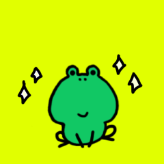 [LINEスタンプ] 小さなカエル♡動物日常スタンプ