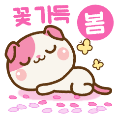 [LINEスタンプ] ❤️花いっぱいの春セット[ 韓国語Ver. ]