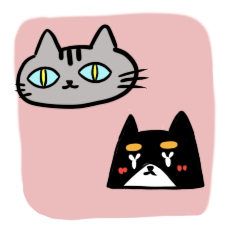 [LINEスタンプ] 犬のつき 猫のそら