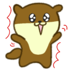 [LINEスタンプ] 可愛いカワウソのカワたんスタンプ