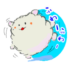 [LINEスタンプ] ふわふわ動物？ フーくん