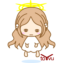 [LINEスタンプ] はっぴぃ女神ちゃん‐toYvu-