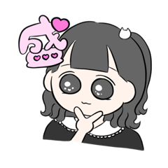 [LINEスタンプ] ピンクいおたくちゃん