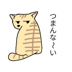 [LINEスタンプ] カギしっぽねこ 一言返信