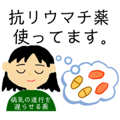 [LINEスタンプ] リウマチ患者が現状を伝えやすいスタンプ