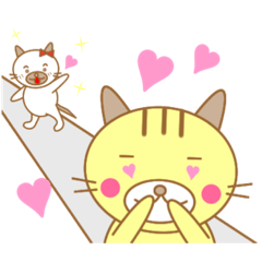 [LINEスタンプ] にゃん助の日常