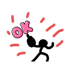 [LINEスタンプ] 棒人間の空間