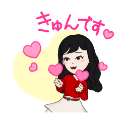 [LINEスタンプ] スタンプ女性