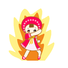 [LINEスタンプ] 文化人形へほはん 4