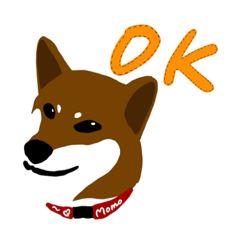 [LINEスタンプ] dog_momo_shiba