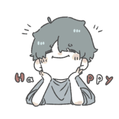 [LINEスタンプ] かわちいおとこのこ