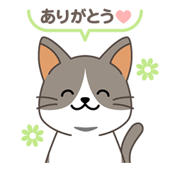 [LINEスタンプ] にゃっち ハチワレ シンプル スタンプ