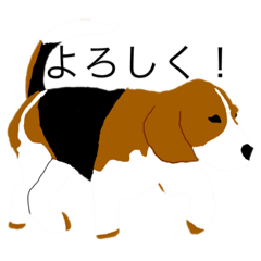 [LINEスタンプ] カッコイイビーグル