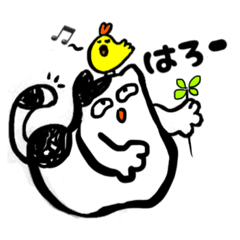 [LINEスタンプ] ゆるいモノクロな猫