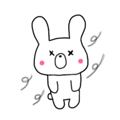 [LINEスタンプ] 日常うさぎの様子