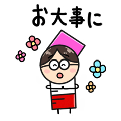 [LINEスタンプ] 使いやすい！ゆるかわナースさんスタンプ♪