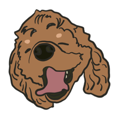 [LINEスタンプ] まゆ画伯の犬スケッチ