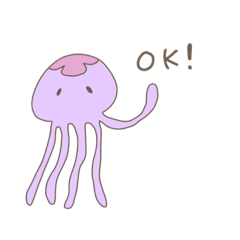 [LINEスタンプ] ゆるいてがきすたんぷ(海のいきもの)