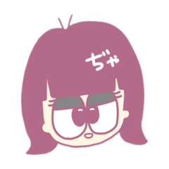 [LINEスタンプ] 派手髪女子ピンク