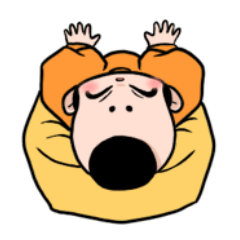 [LINEスタンプ] 三つ編みちゃん(五月病)