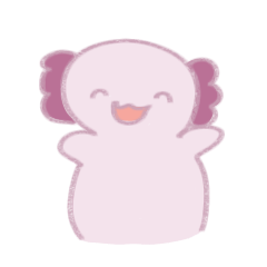 [LINEスタンプ] ふわふわウーパールーパー