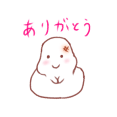 [LINEスタンプ] 絵がへたな人が描いたおもち