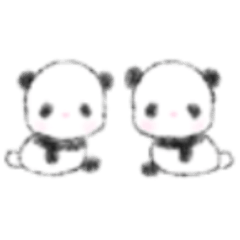 [LINEスタンプ] 双子のパンダのおっかさん