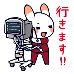 [LINEスタンプ] 医療従事者のうさぎたち