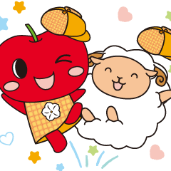 [LINEスタンプ] 豊平区キャラクター「こりん」「めーたん」