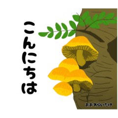 [LINEスタンプ] 美味しい？きのこ