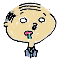 [LINEスタンプ] 無気力おやじ