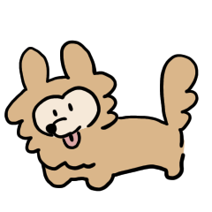 [LINEスタンプ] 老犬ここあの生活