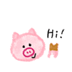 [LINEスタンプ] うどんちゃんのらくかき