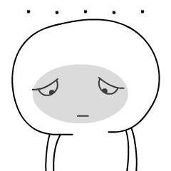 [LINEスタンプ] 憂鬱な日