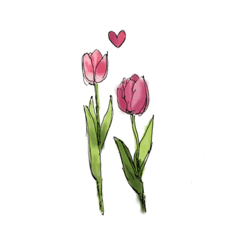 [LINEスタンプ] 花-言葉