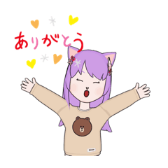 [LINEスタンプ] 可愛い女の子 スタンプ